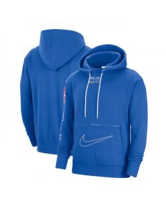 Men's Brooklyn Nets Royal 2022/23 City Edition Courtside Heavyweight Fleece Pullover Hoodie