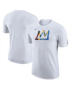 Men's Brooklyn Nets White 2022/23 City Edition Essential Warmup T-Shirt