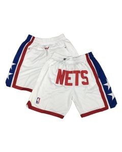 Men's Brooklyn Nets White Shorts (White)