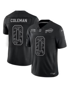 Men's Buffalo Bills #0 Keon Coleman Nike Black 2026 Salute to Service Vapor F.U.S.E. Limited Jersey