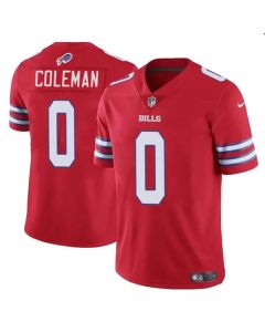 Men's Buffalo Bills #0 Keon Coleman Red 2024 Draft Vapor Untouchable Limited Stitched Football Jersey
