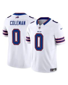 Men's Buffalo Bills #0 Keon Coleman White 2024 Draft F.U.S.E. Vapor Untouchable Limited Stitched Football Jersey
