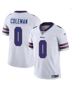 Men's Buffalo Bills #0 Keon Coleman White 2024 Draft Vapor Untouchable Limited Stitched Football Jersey