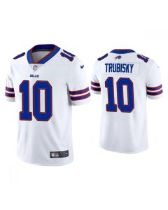 Men's Buffalo Bills #10 Mitchell Trubisky White Vapor Untouchable Limited Stitched Jersey