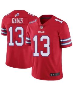 Men's Buffalo Bills #13 Gabriel Davis Red Vapor Untouchable Limited Stitched Jersey
