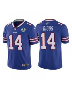Men's Buffalo Bills #14 Stefon Diggs Blue With NO.3 Patch Vapor Untouchable Limited Stitched NFL Jersey
