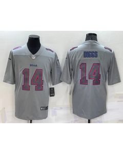 Men's Buffalo Bills #14 Stefon Diggs Grey Atmosphere Fashion Stitched Jersey