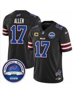 Men's Buffalo Bills #17 Josh Allen Black Vapor F.U.S.E. Limited Jersey (Style 12)