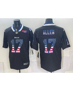 Men's Buffalo Bills #17 Josh Allen Black Vapor Limited Jersey (Style 4)