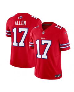Men's Buffalo Bills #17 Josh Allen Red 2023 F.U.S.E. Vapor Untouchable Limited Stitched Jersey