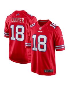 Men's Buffalo Bills #18 Amari Cooper Red Alternate Game Jersey (Red)