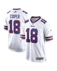 Men's Buffalo Bills #18 Amari Cooper White Game Jersey (White)