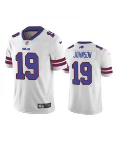 Men's Buffalo Bills #19 KeeSean Johnson White Vapor Untouchable Limited Stitched Jersey
