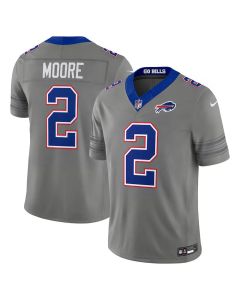 Men's Buffalo Bills #2 D.J. Moore Nike Gray Nickel City Vapor F.U.S.E. Limited Jersey (Gray)