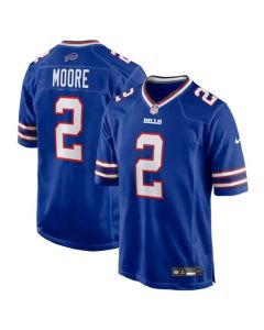Men's Buffalo Bills #2 DJ Moore Royal Game Jersey (Royal)