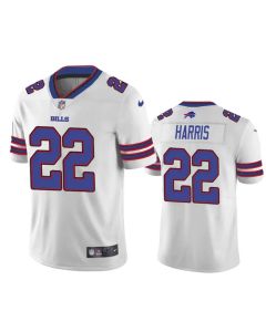 Men's Buffalo Bills #22 Damien Harris White Vapor Untouchable Limited Stitched Jersey