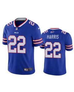 Men's Buffalo Bills #22 Damien HarrisDamien Harris Blue Vapor Untouchable Limited Stitched Jersey