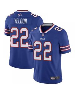Men's Buffalo Bills #22 T.J. Yeldon Blue Vapor Untouchable Limited Stitched Jersey