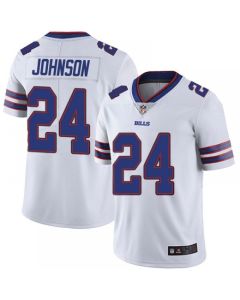 Men's Buffalo Bills #24 Taron Johnson White Vapor Untouchable Limited Stitched Jersey