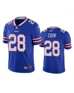 Men's Buffalo Bills #28 James Cook Blue Vapor Untouchable Limited Stitched Jersey