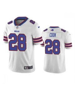 Men's Buffalo Bills #28 James Cook White Vapor Untouchable Limited Stitched Jersey