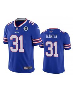 Men's Buffalo Bills #31 Damar Hamlin Blue With NO.3 Patch Vapor Untouchable Limited Stitched Jersey