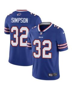 Men's Buffalo Bills #32 O. J. Simpson Royal Vapor Untouchable Stitched Jersey