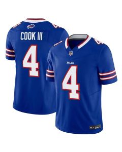 Men's Buffalo Bills #4 James Cook Blue 2023 F.U.S.E. Vapor Untouchable Limited Stitched Football Jersey