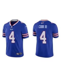 Men's Buffalo Bills #4 James Cook Blue Vapor Untouchable Limited Stitched Jersey