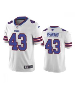 Men's Buffalo Bills #43 Terrel Bernard White Vapor Untouchable Limited Stitched Jersey