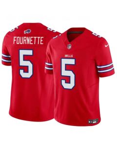 Men's Buffalo Bills #5 Leonard Fournette Red Vapor Untouchable Limited Stitched Football Jersey