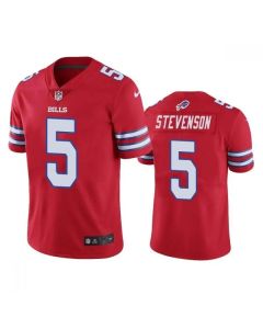 Men's Buffalo Bills #5 Marquez Stevenson Red Vapor Untouchable Limited Stitched Jersey
