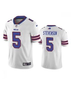 Men's Buffalo Bills #5 Marquez Stevenson White Vapor Untouchable Limited Stitched Jersey