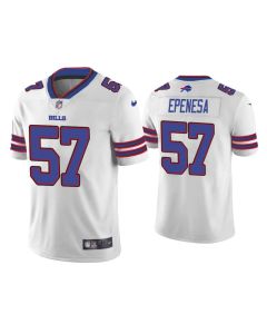 Men's Buffalo Bills #57 A.J. Epenesa White Vapor Untouchable Limited Stitched Jersey