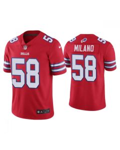 Men's Buffalo Bills #58 Matt Milano 2022 Red Vapor Untouchable Limited Stitched Jersey