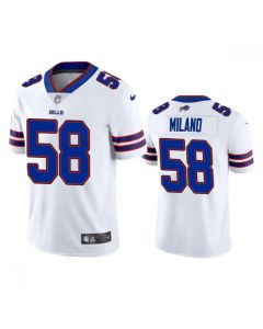 Men's Buffalo Bills #58 Matt Milano 2022 White Vapor Untouchable Limited Stitched Jersey