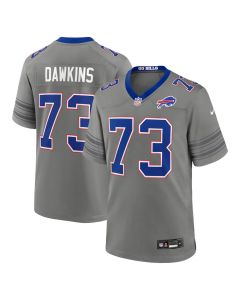 Men's Buffalo Bills #73 Dion Dawkins Gray Nickel City Game Jersey