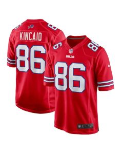 Men's Buffalo Bills #86 Dalton Kincaid Red Alternate Game Jersey (Red)