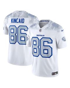 Men's Buffalo Bills #86 Dalton Kincaid White Rivalries Collection F.U.S.E. Vapor Limited Stitched Jersey (White)