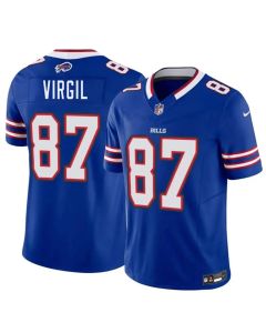 Men's Buffalo Bills #87 Jalen Virgil Royal 2026 NFL Draft Vapor F.U.S.E. Limited Jersey (Royal)