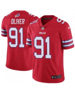 Men's Buffalo Bills #91 Ed Oliver Red Vapor Untouchable Limited Stitched NFL Jersey