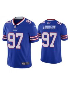 Men's Buffalo Bills #97 Mario Addison Blue Vapor Untouchable Limited Stitched Jersey