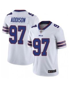 Men's Buffalo Bills #97 Mario Addison White Vapor Untouchable Limited Stitched Jersey