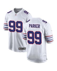 Men's Buffalo Bills #99 T.J. Parker White 2026 NFL Draft Game Jersey (White)