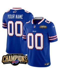 Men's Buffalo Bills Active Player Custom Blue 2023 F.U.S.E. AFC East Champions Patch Stitched Football Jersey