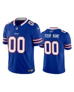 Men's Buffalo Bills Active Player Custom Blue 2023 F.U.S.E. Vapor Untouchable Limited Stitched Jersey