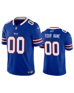 Men's Buffalo Bills Customized Blue 2023 F.U.S.E. Vapor Untouchable Limited Stitched Jersey