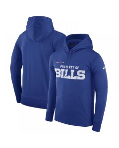 Men's Buffalo Bills Royal Sideline Property Of Performance Pullover Hoodie