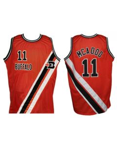 Men's Buffalo Braves #11 Bob McAdoo Orange Stitched Jersey