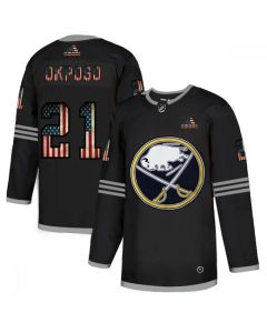 Men's Buffalo Sabres #21 Kyle Okposo Grey 2020 USA Flag Stitched NHL Jersey